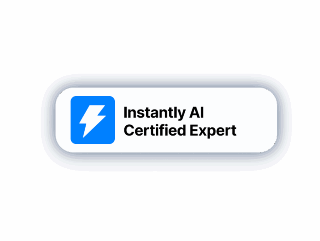 Selo Instantly AI Certified Expert